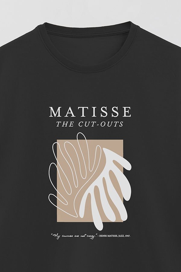 REMERA BASICA ESTAMPADA ART COLLECTION MATISSE CUT OUTS 2
