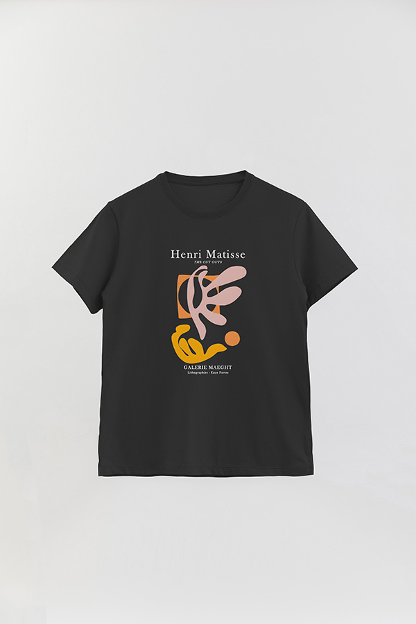 REMERA BASICA ESTAMPADA ART COLLECTION MATISSE CUT OUTS