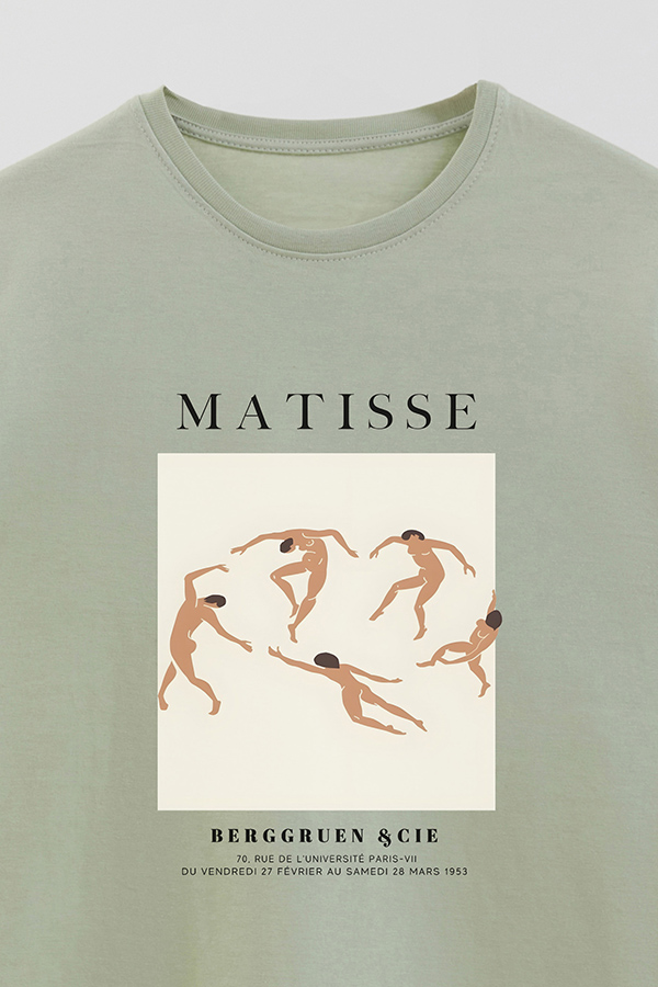 REMERA BASICA ESTAMPADA ART COLLECTION MATISSE BERGGRUEN