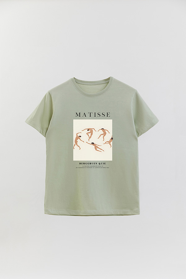 REMERA BASICA ESTAMPADA ART COLLECTION MATISSE BERGGRUEN