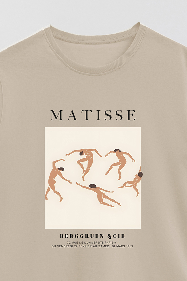 REMERA BASICA ESTAMPADA ART COLLECTION MATISSE BERGGRUEN
