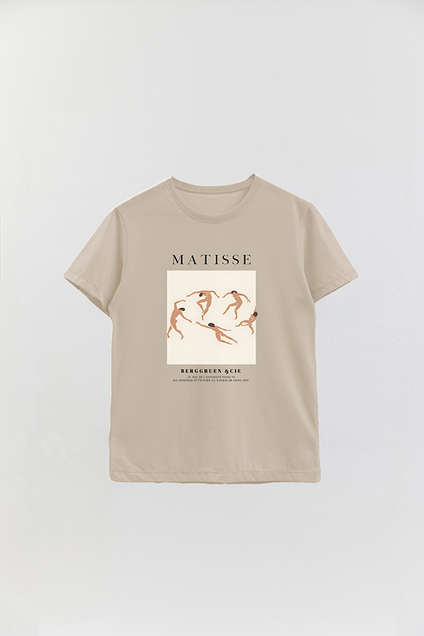 REMERA BASICA ESTAMPADA ART COLLECTION MATISSE BERGGRUEN