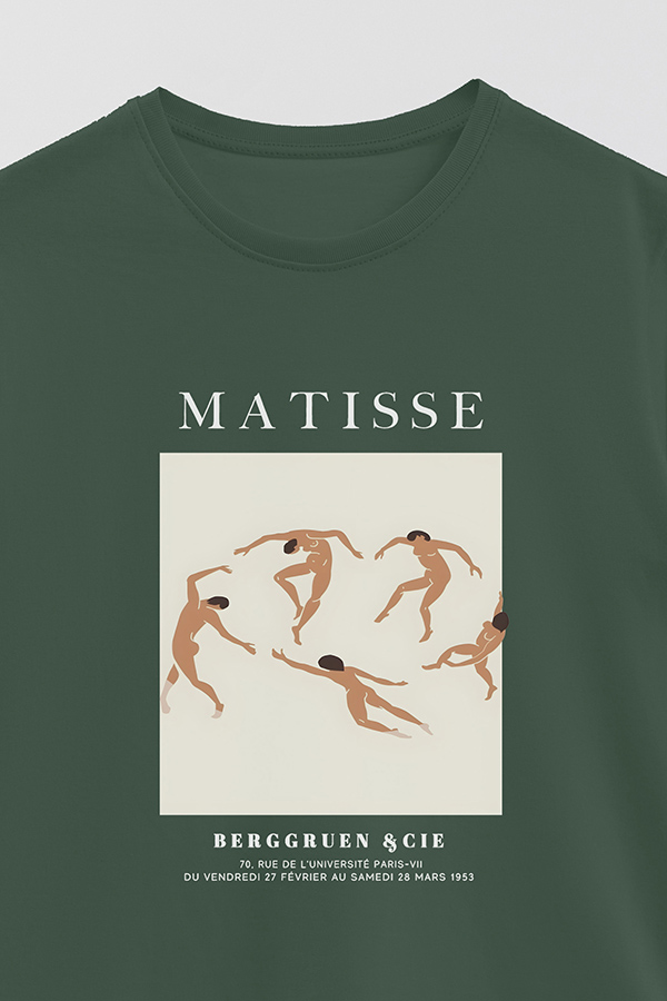 REMERA BASICA ESTAMPADA ART COLLECTION MATISSE BERGGRUEN
