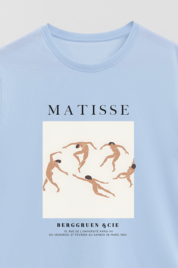 REMERA BASICA ESTAMPADA ART COLLECTION MATISSE BERGGRUEN