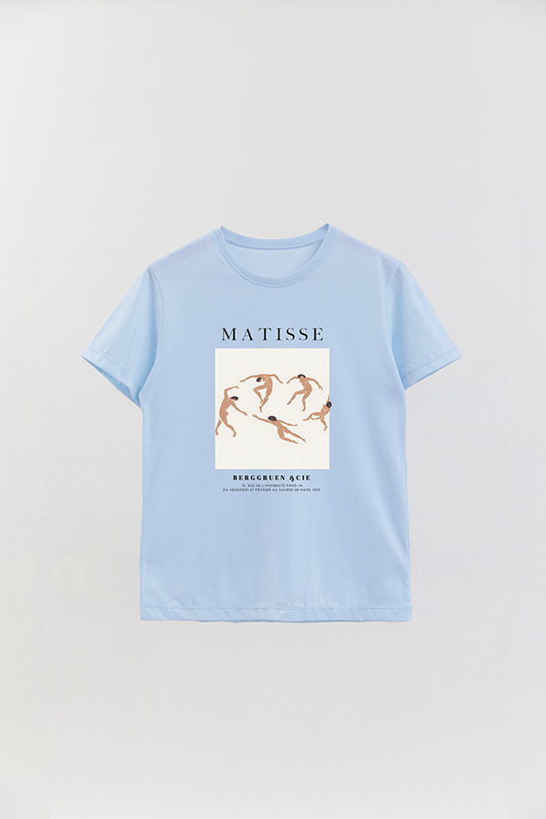 REMERA BASICA ESTAMPADA ART COLLECTION MATISSE BERGGRUEN
