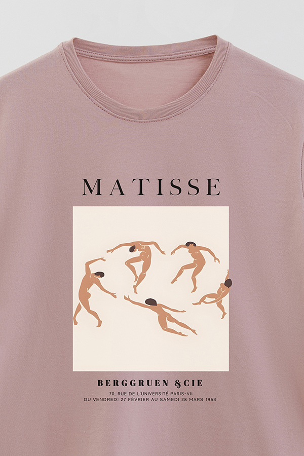 REMERA BASICA ESTAMPADA ART COLLECTION MATISSE BERGGRUEN