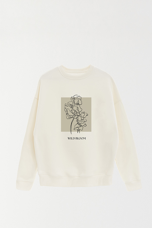 BUZO CREWNECK ESTAMPADO BT WILD BLOOM