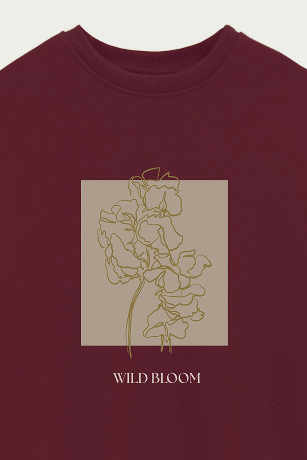 BUZO CREWNECK ESTAMPADO BT WILD BLOOM