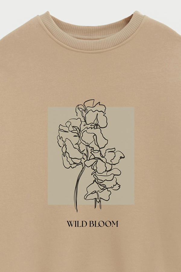 BUZO CREWNECK ESTAMPADO BT WILD BLOOM