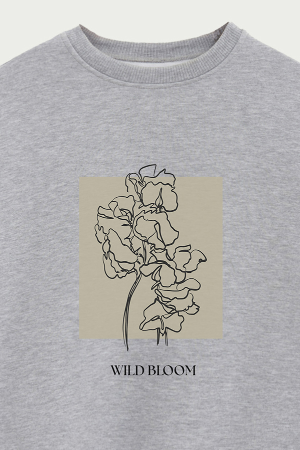 BUZO CREWNECK ESTAMPADO BT WILD BLOOM