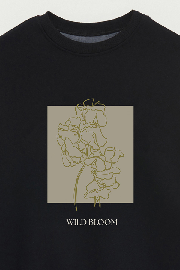 BUZO CREWNECK ESTAMPADO BT WILD BLOOM