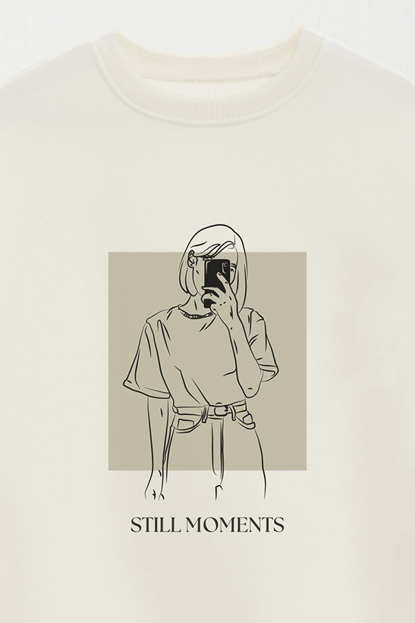 BUZO CREWNECK ESTAMPADO BT STILL MOMENTS
