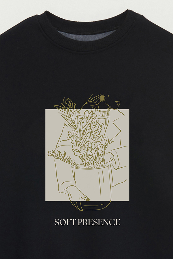 BUZO CREWNECK ESTAMPADO BT SOFT PRESENCE