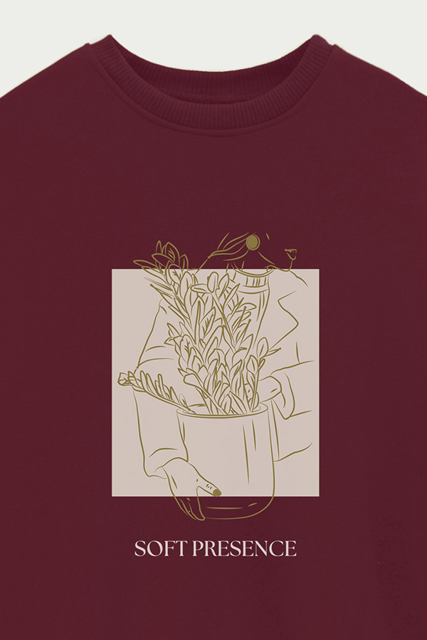 BUZO CREWNECK ESTAMPADO BT SOFT PRESENCE