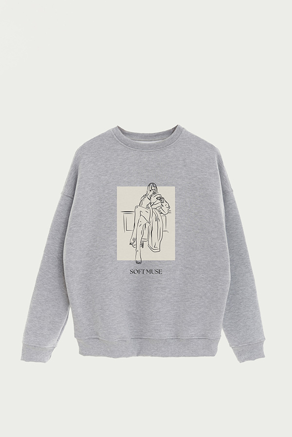 BUZO CREWNECK ESTAMPADO BT SOFT MUSE