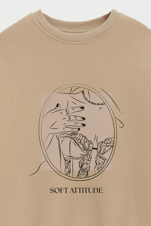 BUZO CREWNECK ESTAMPADO BT SOFT ATTITUDE