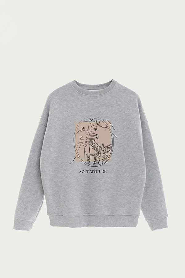 BUZO CREWNECK ESTAMPADO BT SOFT ATTITUDE