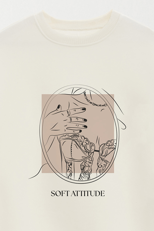 BUZO CREWNECK ESTAMPADO BT SOFT ATTITUDE