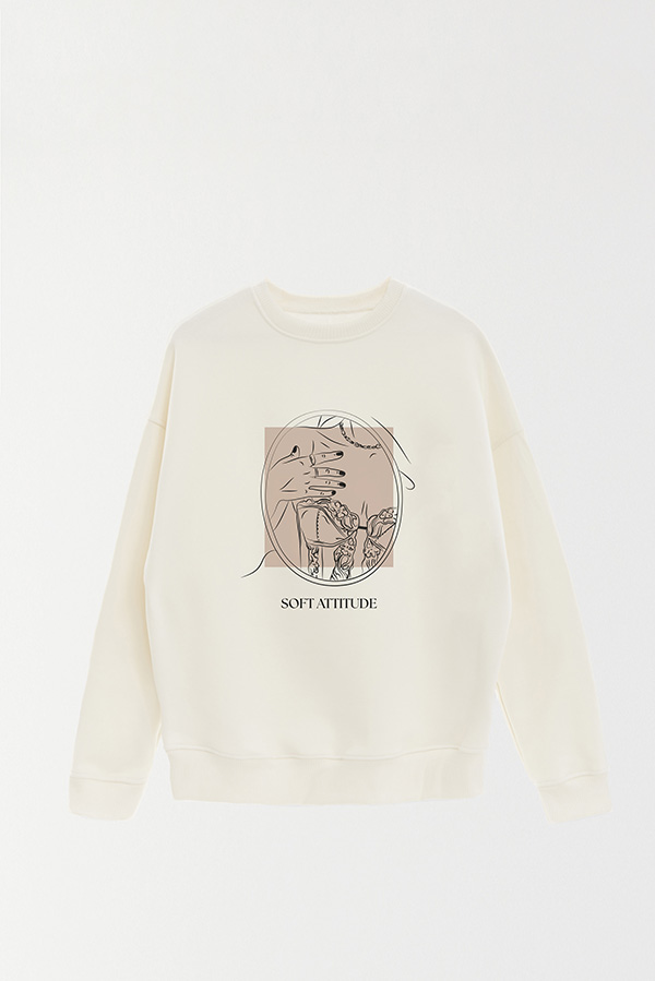 BUZO CREWNECK ESTAMPADO BT SOFT ATTITUDE