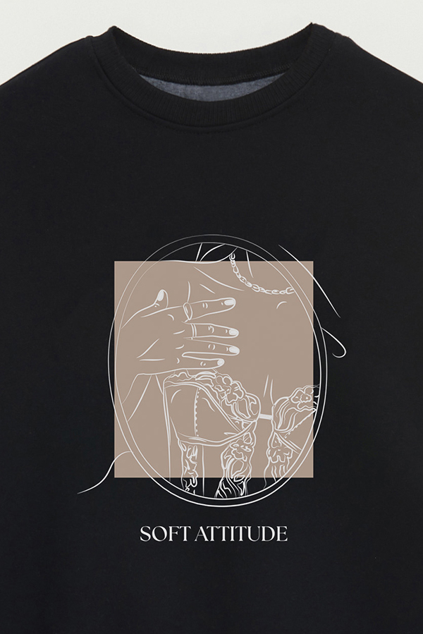 BUZO CREWNECK ESTAMPADO BT SOFT ATTITUDE