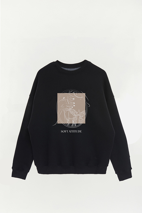 BUZO CREWNECK ESTAMPADO BT SOFT ATTITUDE