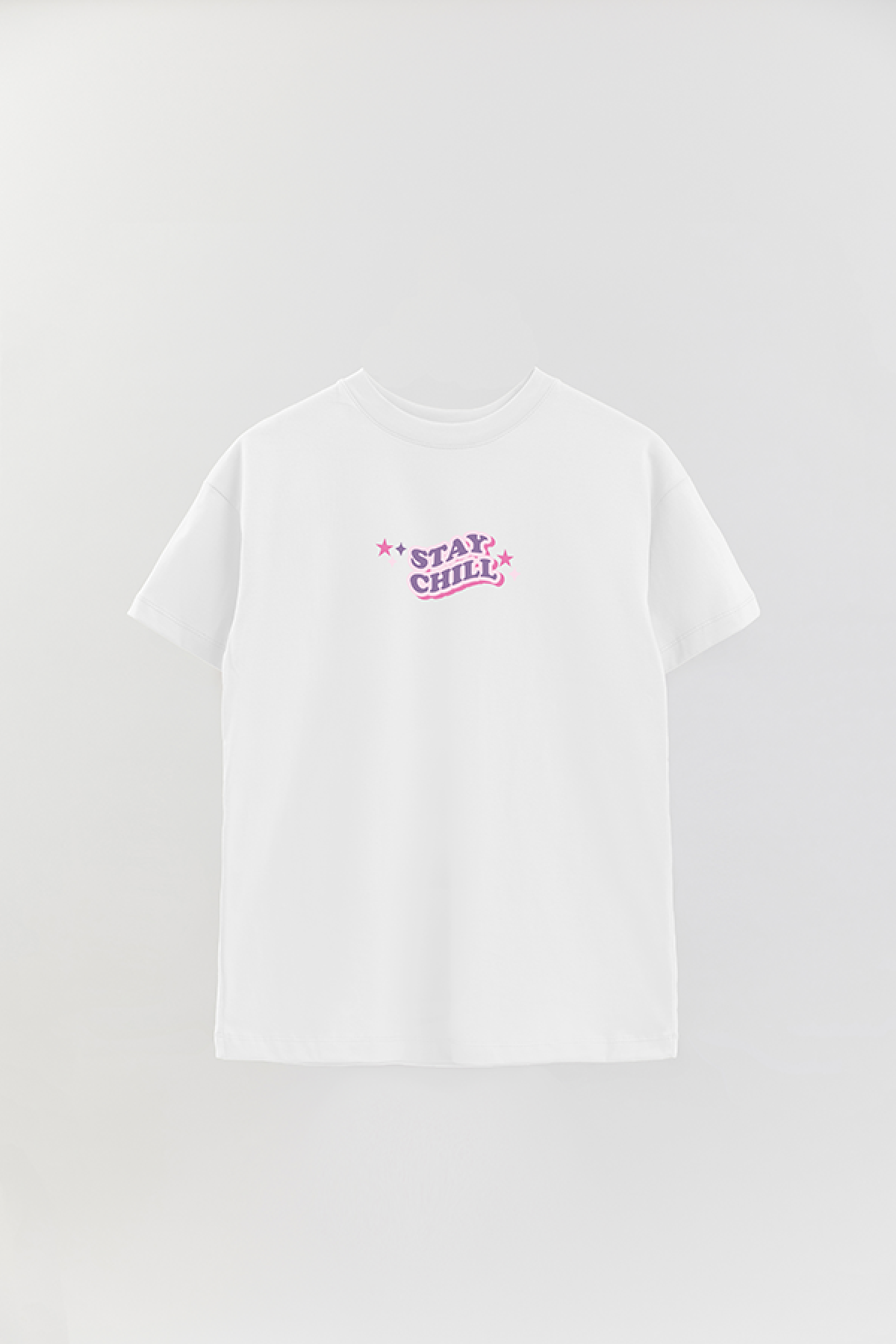 REMERA OVER ESTAMPADA LV2 STAY CHILL