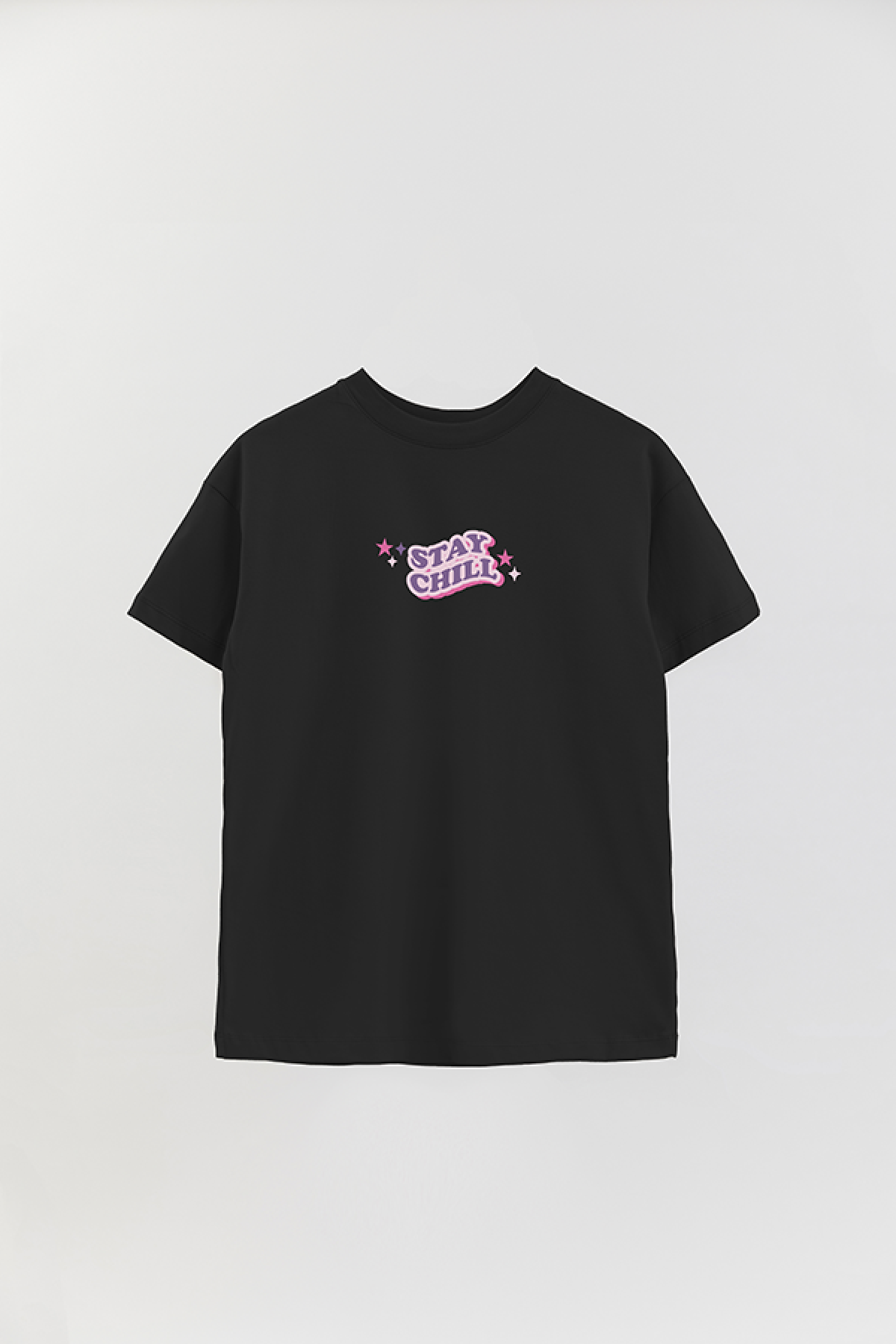 REMERA OVER ESTAMPADA LV2 STAY CHILL