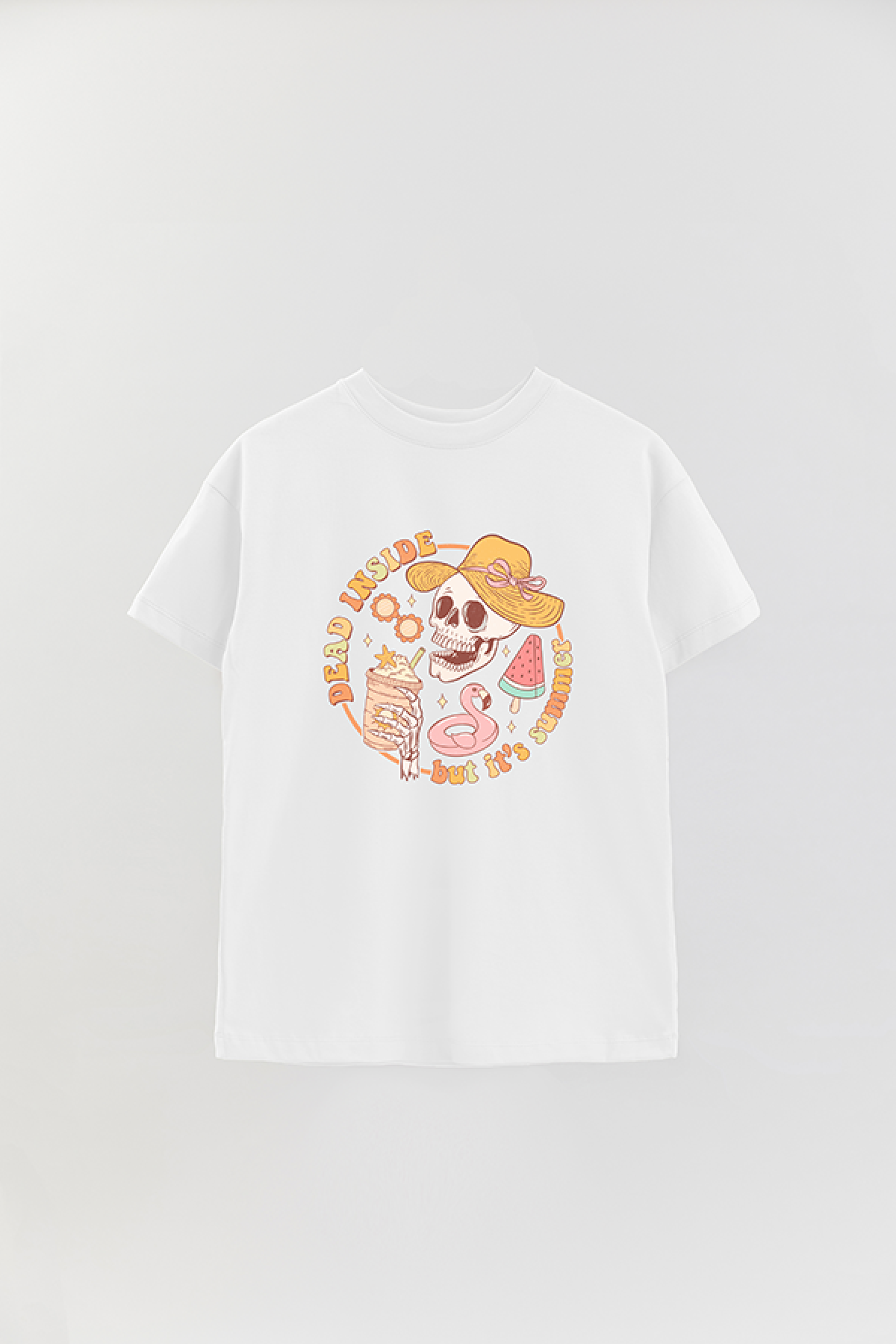 REMERA OVER ESTAMPADA RT DEAD INSIDE