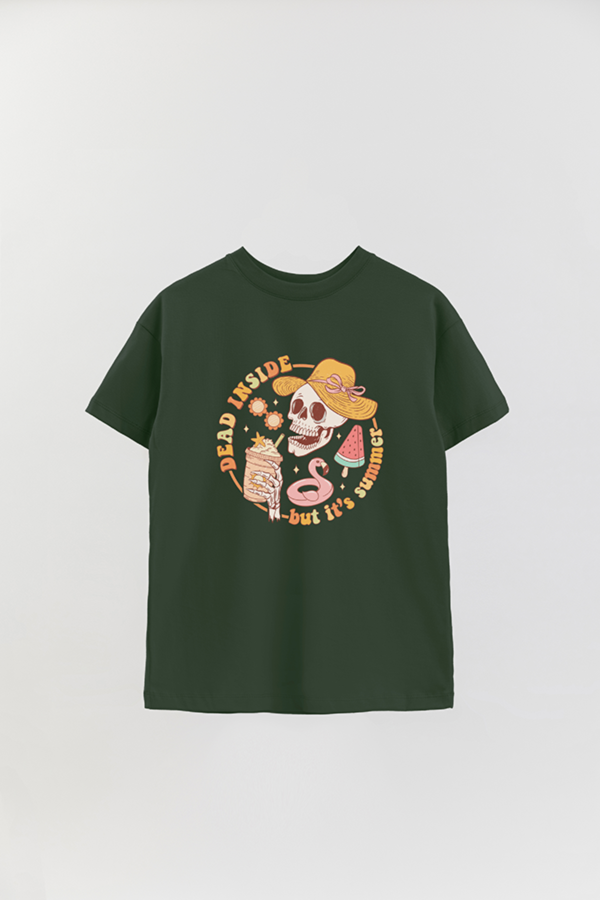REMERA OVER ESTAMPADA RT DEAD INSIDE