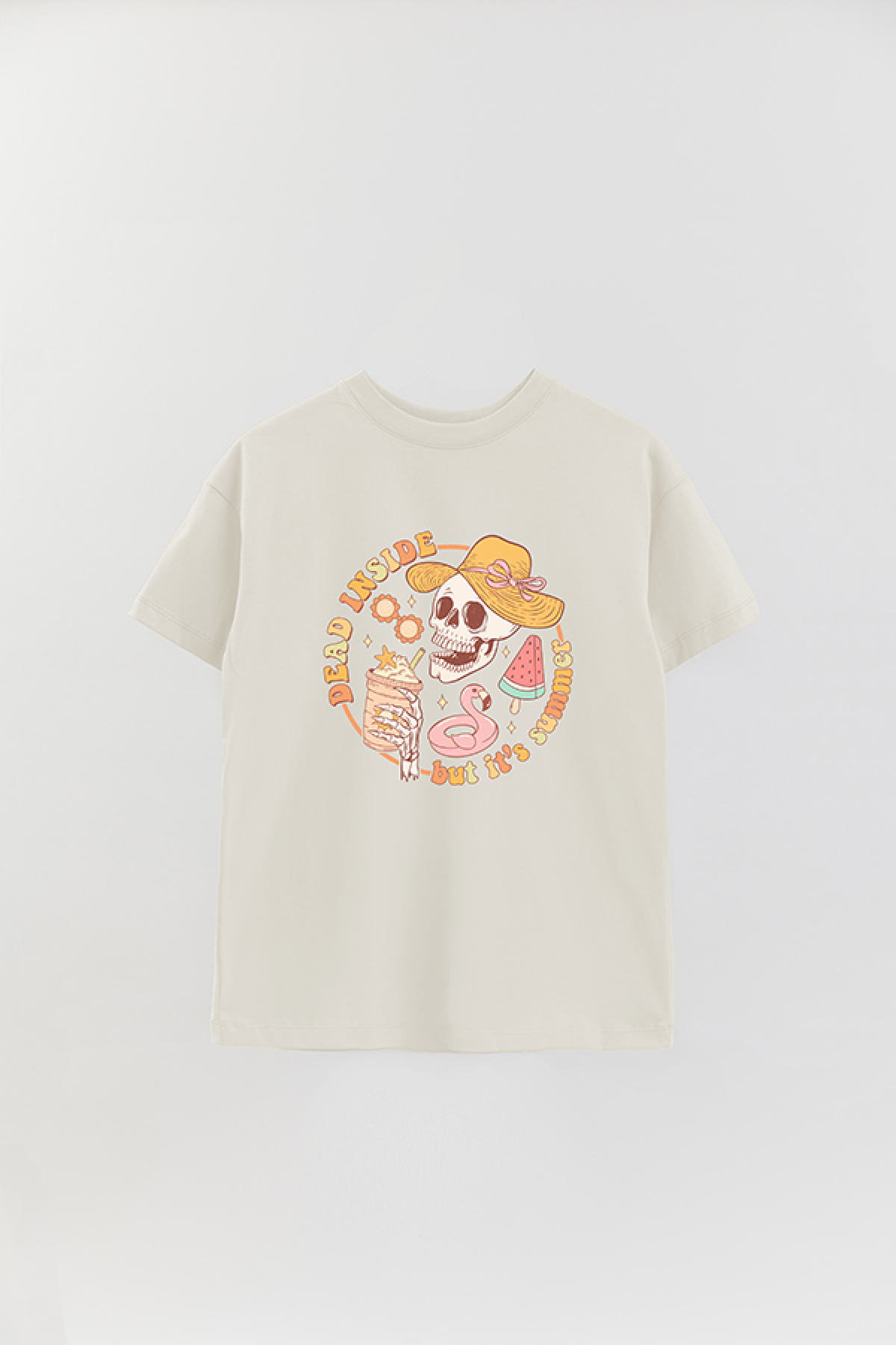 REMERA OVER ESTAMPADA RT DEAD INSIDE