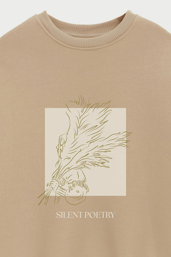 BUZO CREWNECK ESTAMPADO BT SILENT POETRY