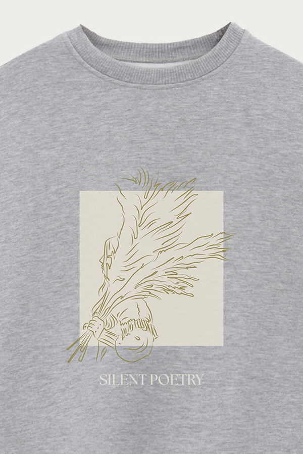 BUZO CREWNECK ESTAMPADO BT SILENT POETRY