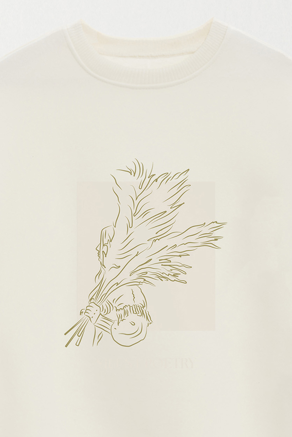 BUZO CREWNECK ESTAMPADO BT SILENT POETRY