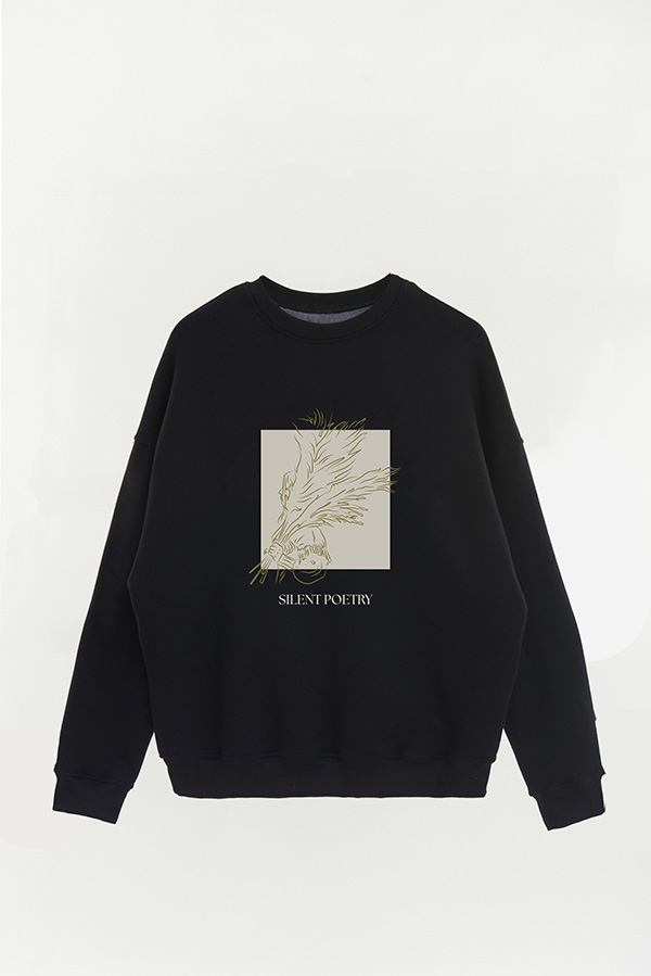 BUZO CREWNECK ESTAMPADO BT SILENT POETRY