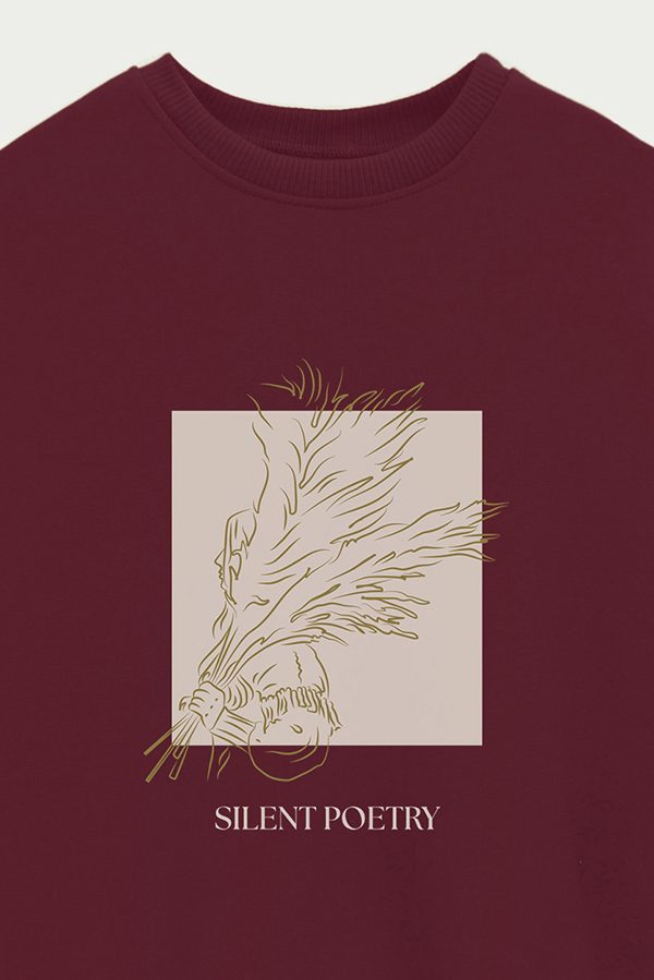 BUZO CREWNECK ESTAMPADO BT SILENT POETRY
