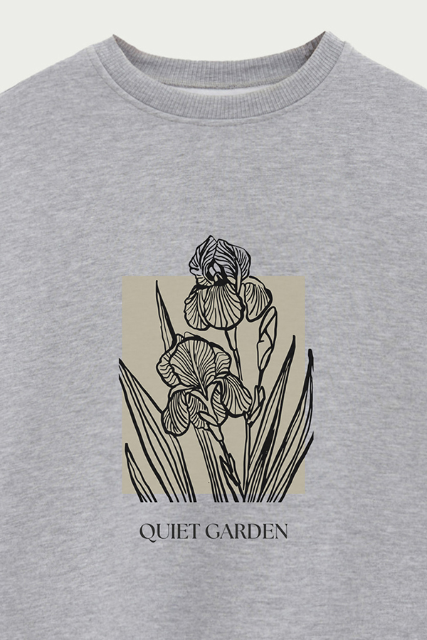 BUZO CREWNECK ESTAMPADO BT QUIET GARDEN