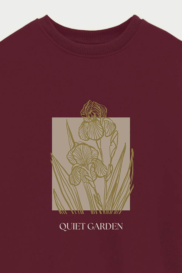 BUZO CREWNECK ESTAMPADO BT QUIET GARDEN