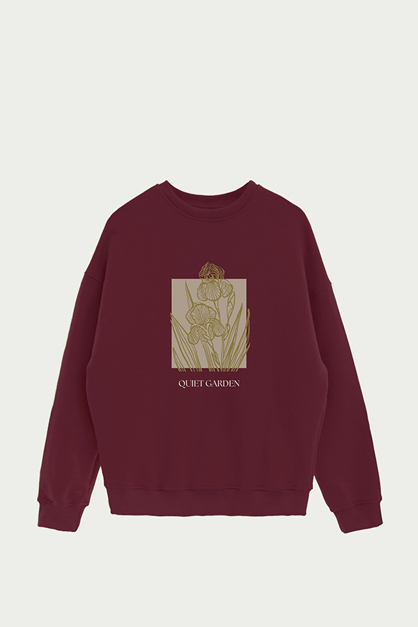 BUZO CREWNECK ESTAMPADO BT QUIET GARDEN