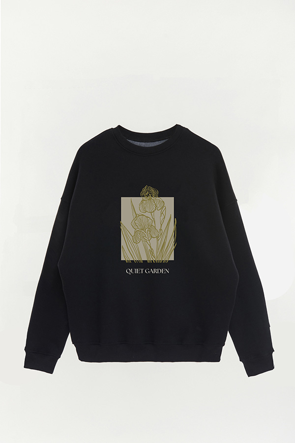 BUZO CREWNECK ESTAMPADO BT QUIET GARDEN