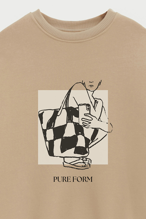 BUZO CREWNECK ESTAMPADO BT PURE FORM