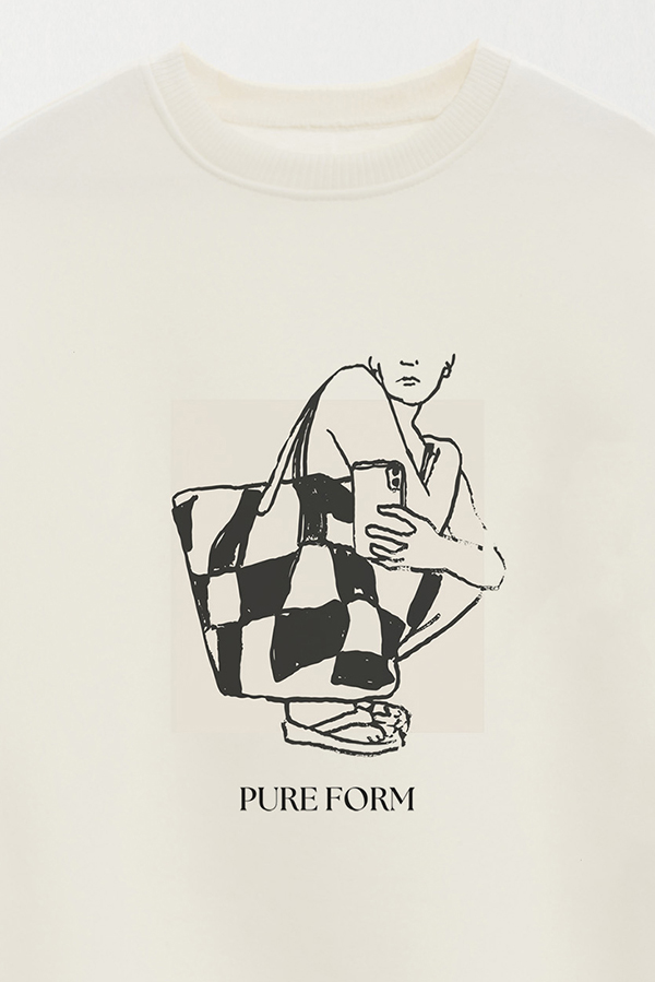 BUZO CREWNECK ESTAMPADO BT PURE FORM