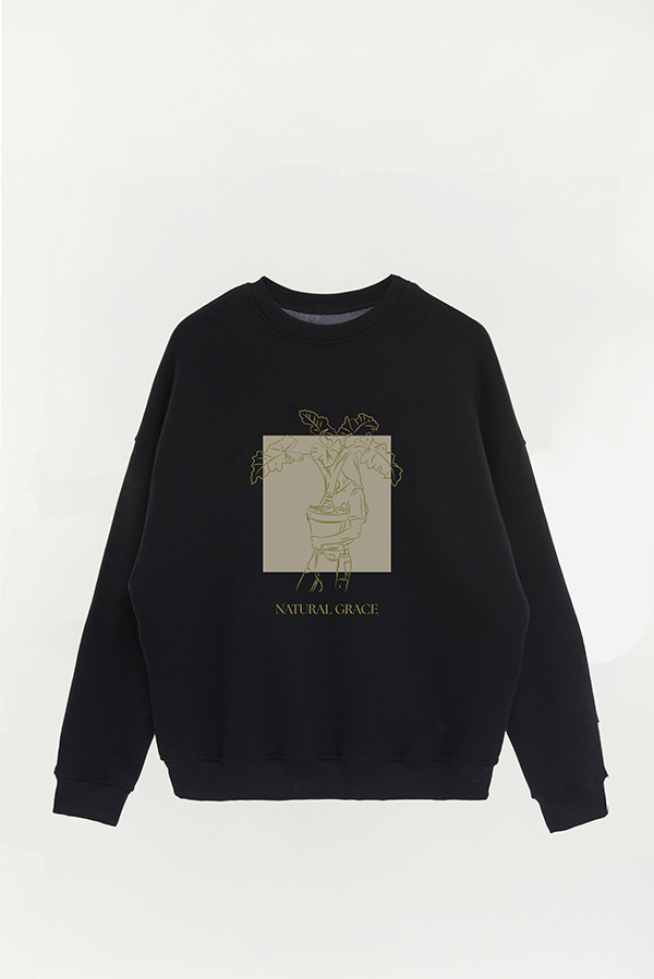 BUZO CREWNECK ESTAMPADO BT NATURAL GRACE