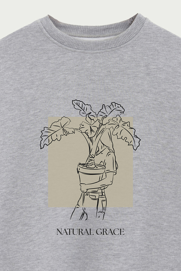 BUZO CREWNECK ESTAMPADO BT NATURAL GRACE