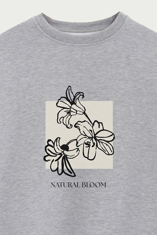 BUZO CREWNECK ESTAMPADO BT NATURAL BLOOM