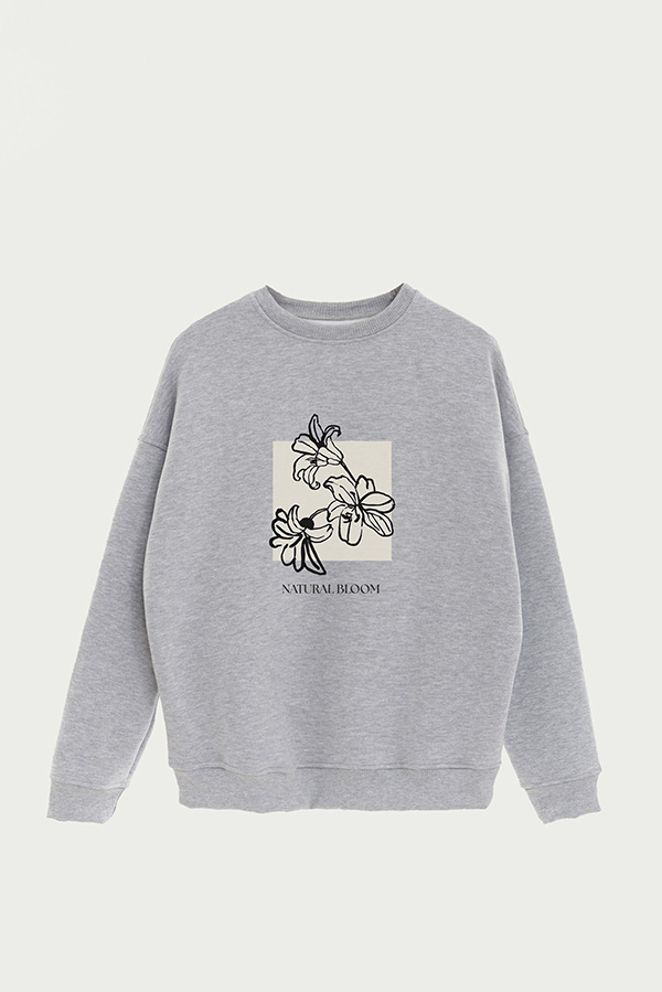 BUZO CREWNECK ESTAMPADO BT NATURAL BLOOM