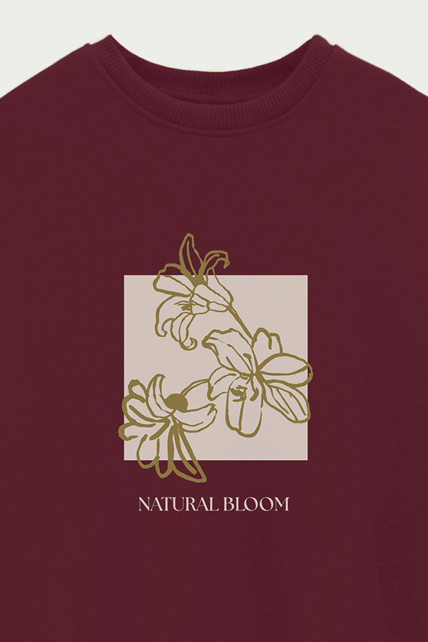 BUZO CREWNECK ESTAMPADO BT NATURAL BLOOM