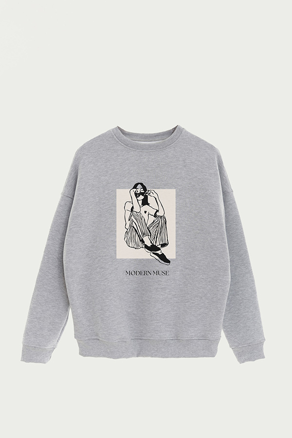 BUZO CREWNECK ESTAMPADO BT MODERN MUSE