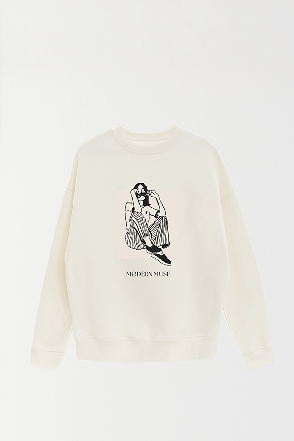 BUZO CREWNECK ESTAMPADO BT MODERN MUSE