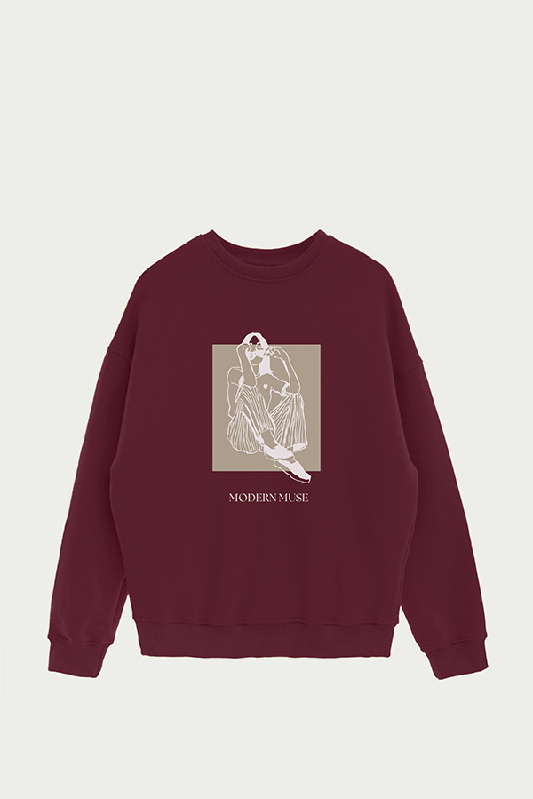 BUZO CREWNECK ESTAMPADO BT MODERN MUSE
