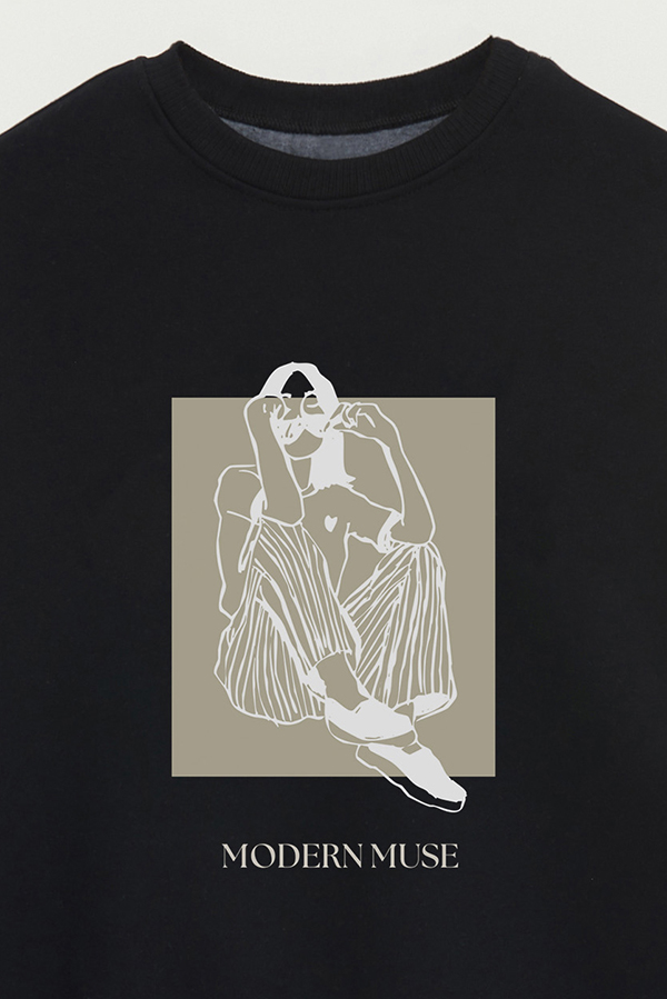 BUZO CREWNECK ESTAMPADO BT MODERN MUSE